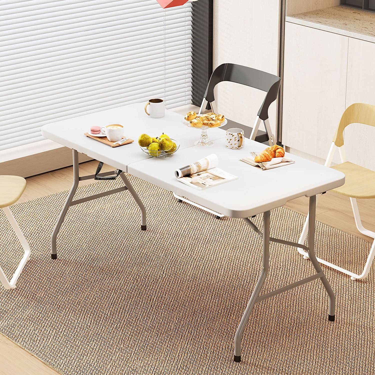 Outdoor Furniture Exhibition - Folding table outdoor HDPE portable stall