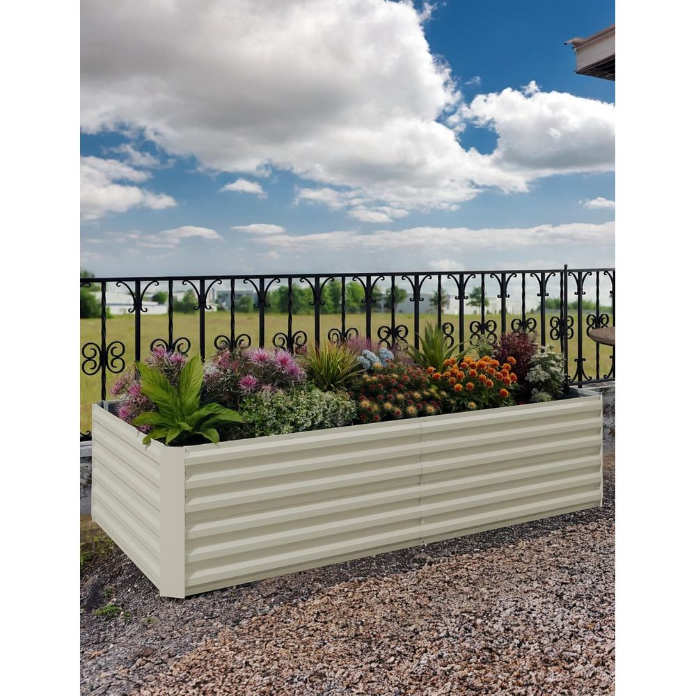 Outdoor Furniture In Store - 2pcs Galvanized Metal Raised Garden Beds