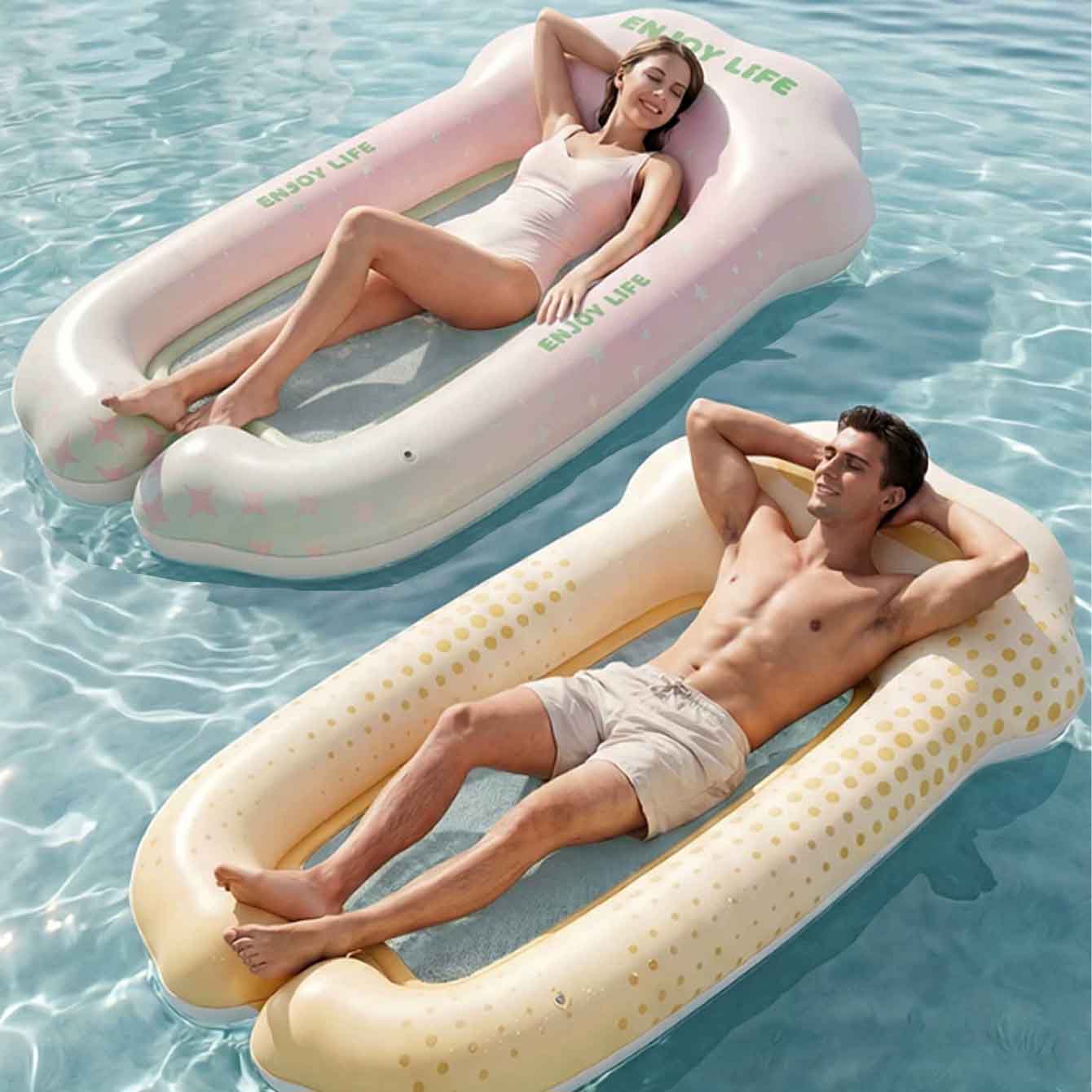 Inflatable Hot Tub - Inflatable Water Hammock Pool Float,Inflatable Tanning