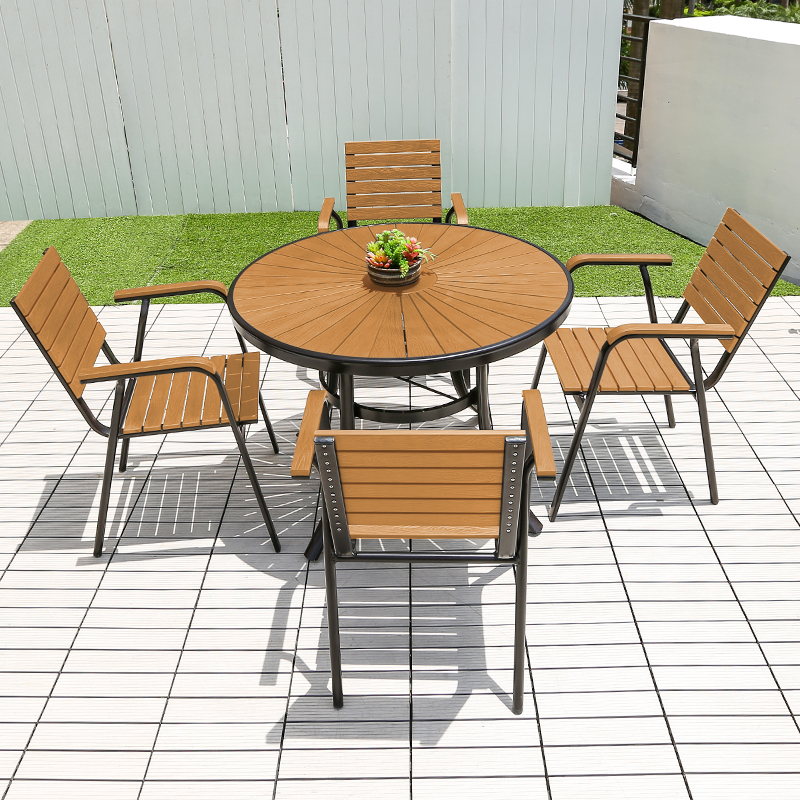 Outdoor Furniture Cafe - Modern Outdoor Round Dining Table Restaurant