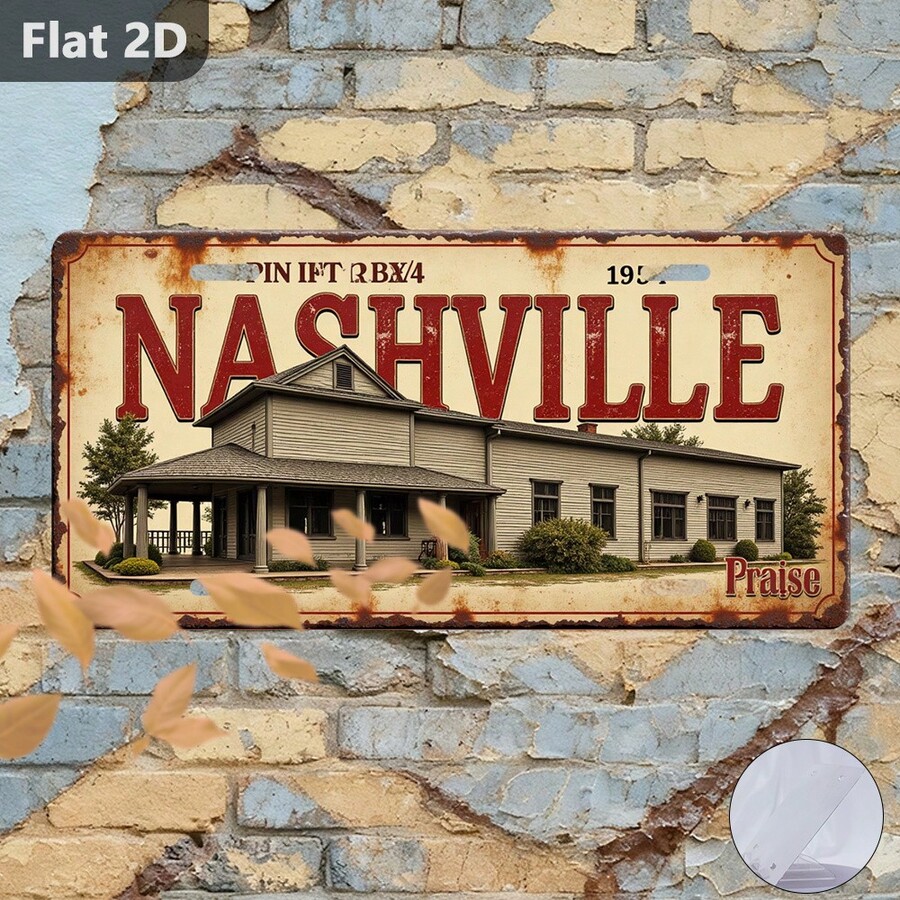 Outdoor Furniture Nashville - D Flat, Nashville-Theed Vintage Etal Wall