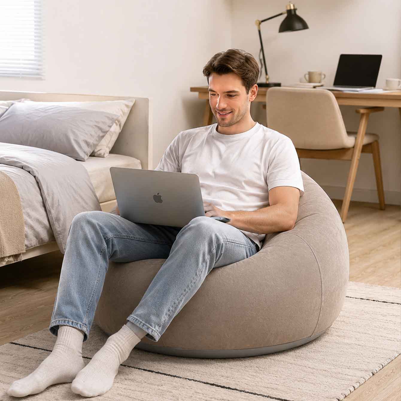 1PC Inflatable Bean Bag Chairs - Outdoor Furniture Lounge Set 리뷰 및 가격