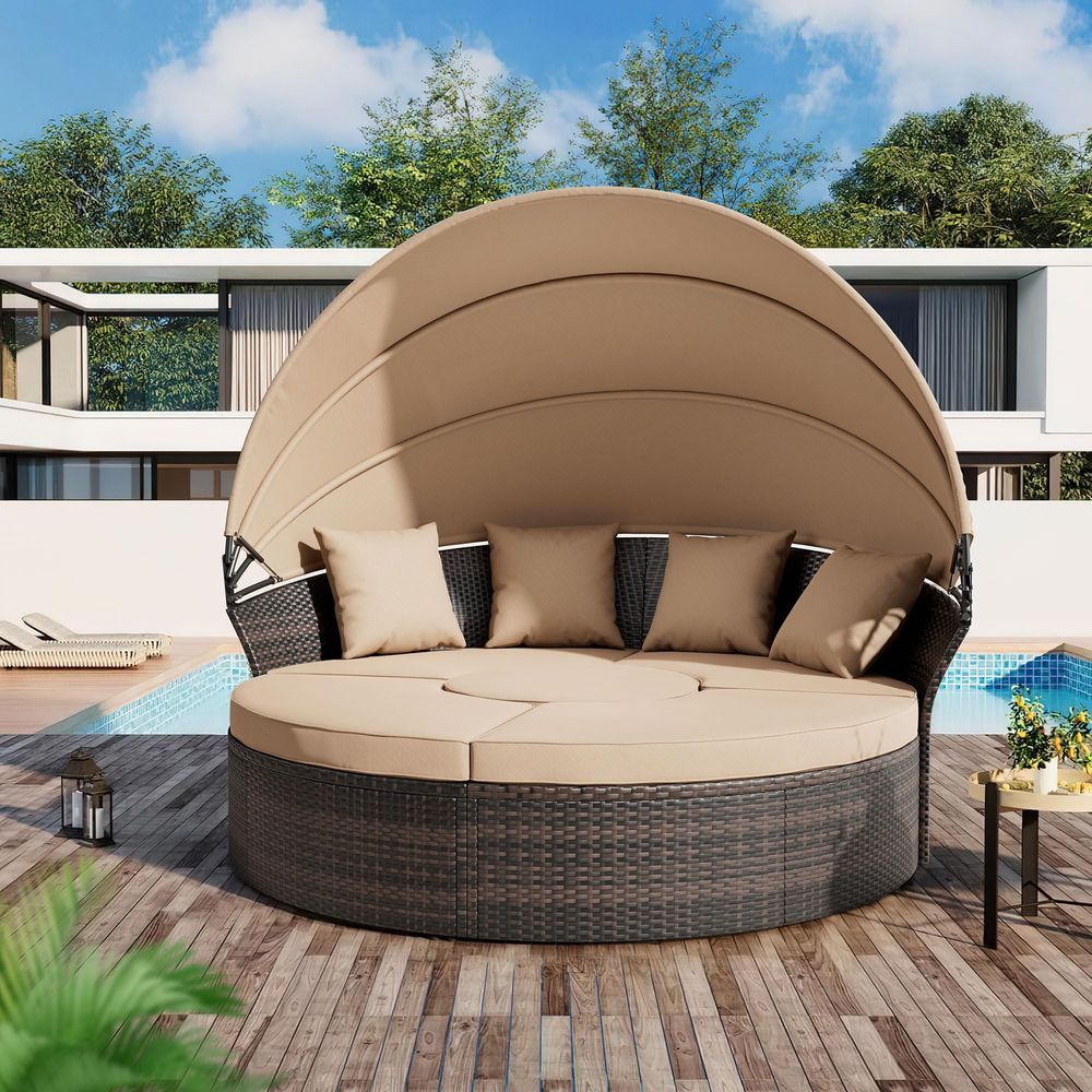 Patio 8 Pieces Outdoor Patio F - Outdoor Furniture Set With Fire Pit 리뷰 및 가격
