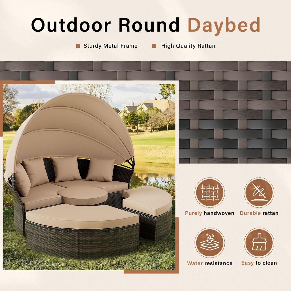 Patio 8 Pieces Outdoor Patio F - Outdoor Furniture Set With Fire Pit 리뷰 및 가격