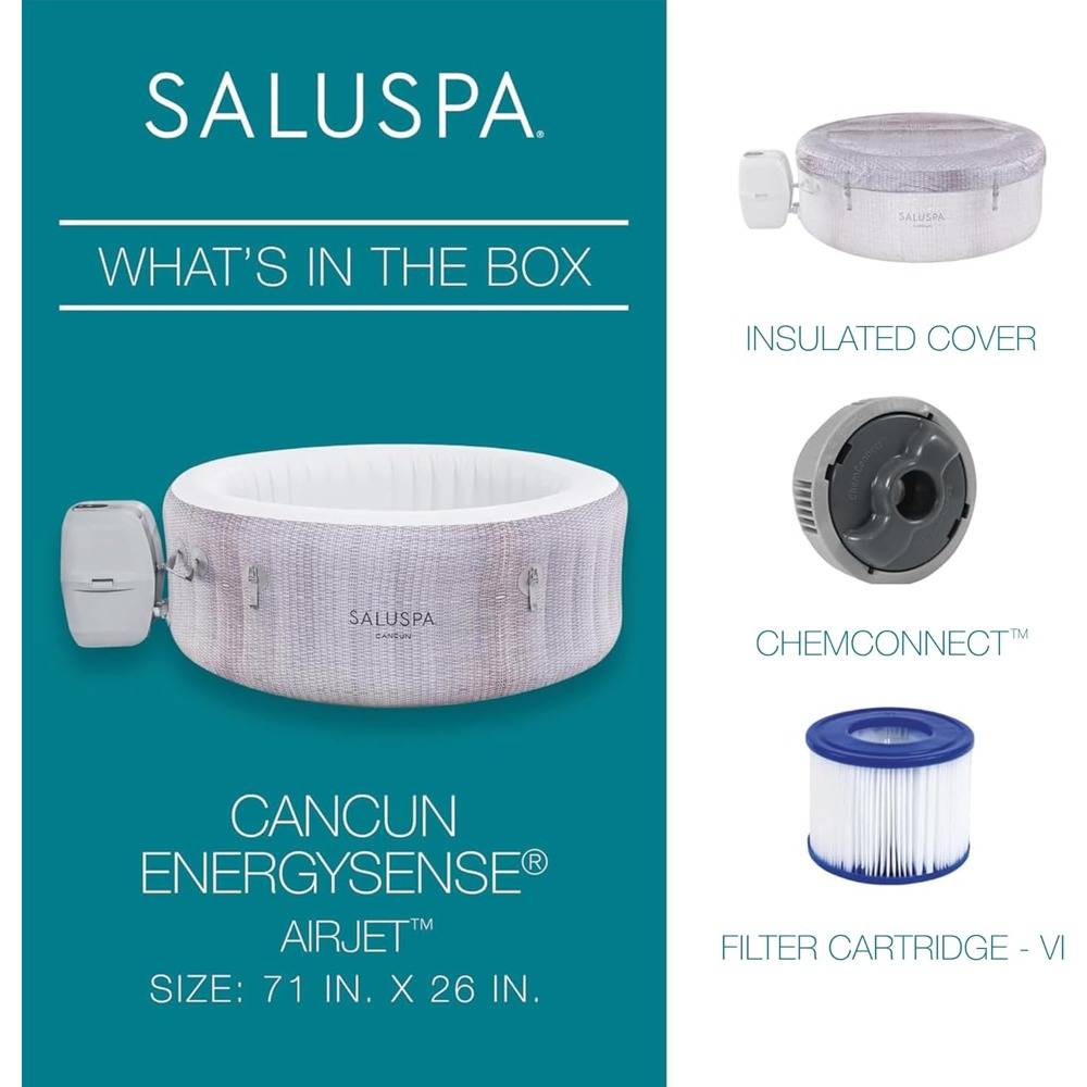 SaluSpa Cancun 2-4 Person Infl - Inflatable Hot Tub 리뷰 및 가격