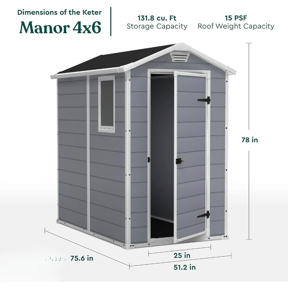 A Manor 4x6 Resin Outdoor Stor - Outdoor Furniture In Store 리뷰 및 가격