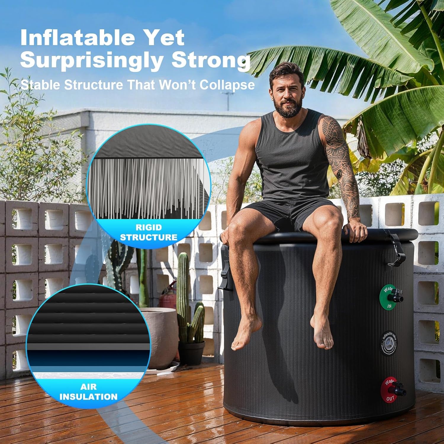 120 Gal Inflatable Cold Plunge - Inflatable Hot Tub 리뷰 및 가격