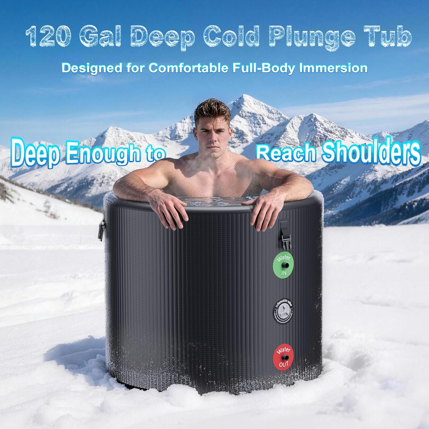 120 Gal Inflatable Cold Plunge - Inflatable Hot Tub 리뷰 및 가격
