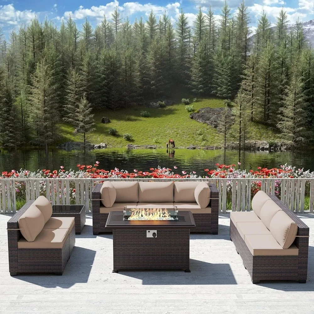 -Patio Furniture Set With Prop - Outdoor Furniture Set With Fire Pit 리뷰 및 가격