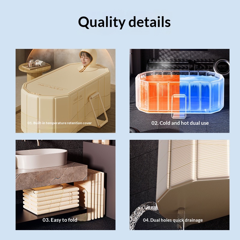 Portable Foldable Bathtub for  - Inflatable Hot Tub 리뷰 및 가격