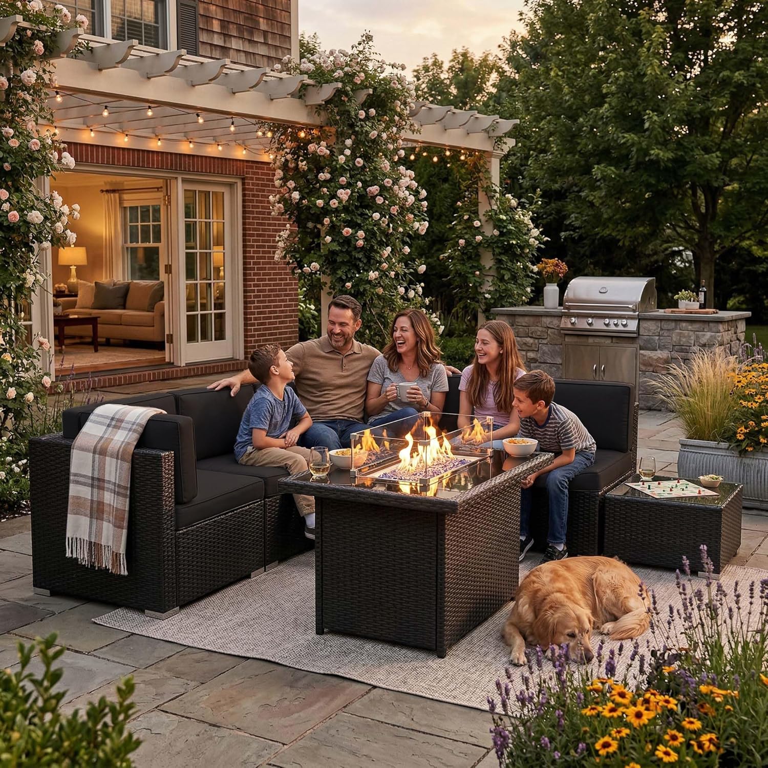 8 Pieces Patio Furniture Set w - Outdoor Furniture Cafe 리뷰 및 가격