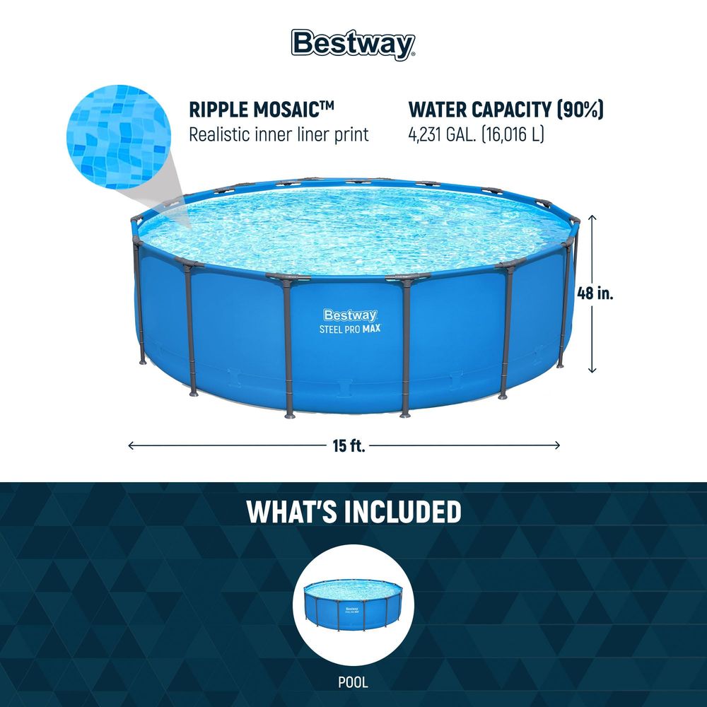 Steel Pro MAX 15 x 48 Above Gr - Inflatable Hot Tub 리뷰 및 가격