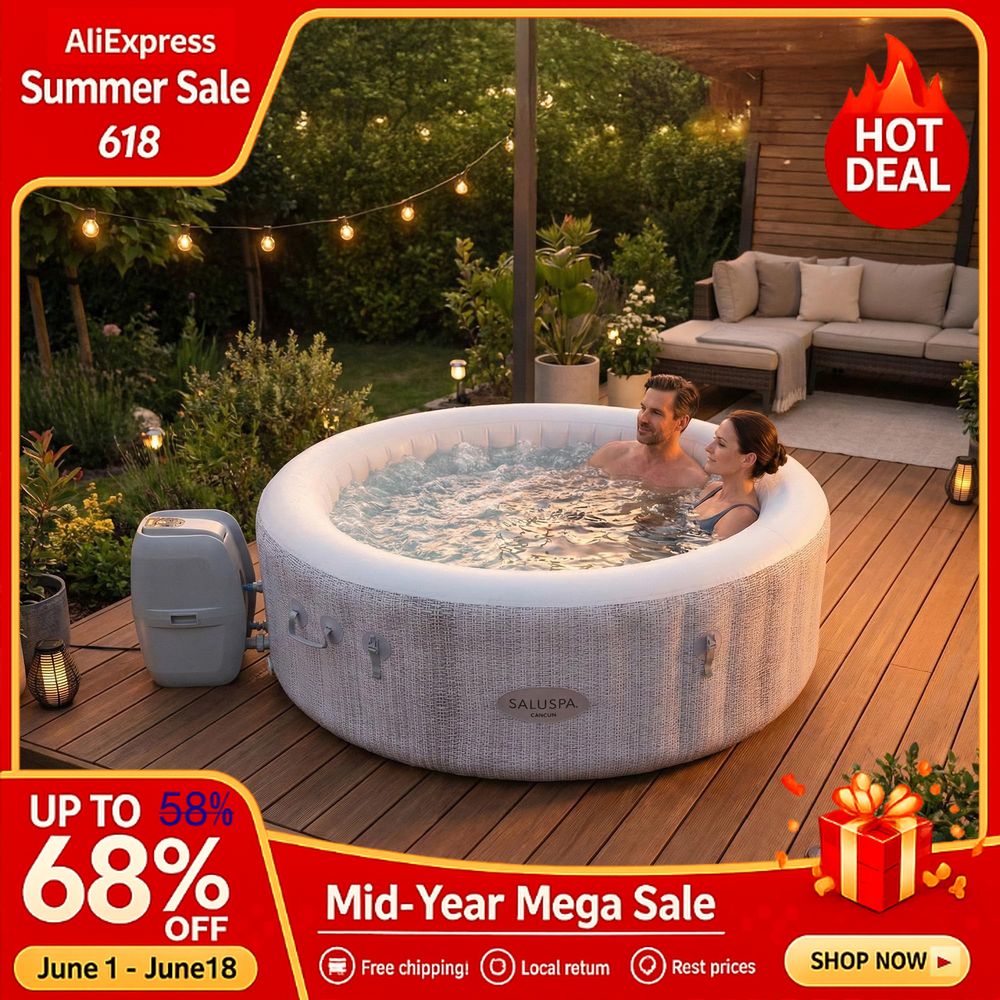 SaluSpa Cancun 2 to 4 Person I - Inflatable Hot Tub 리뷰 및 가격