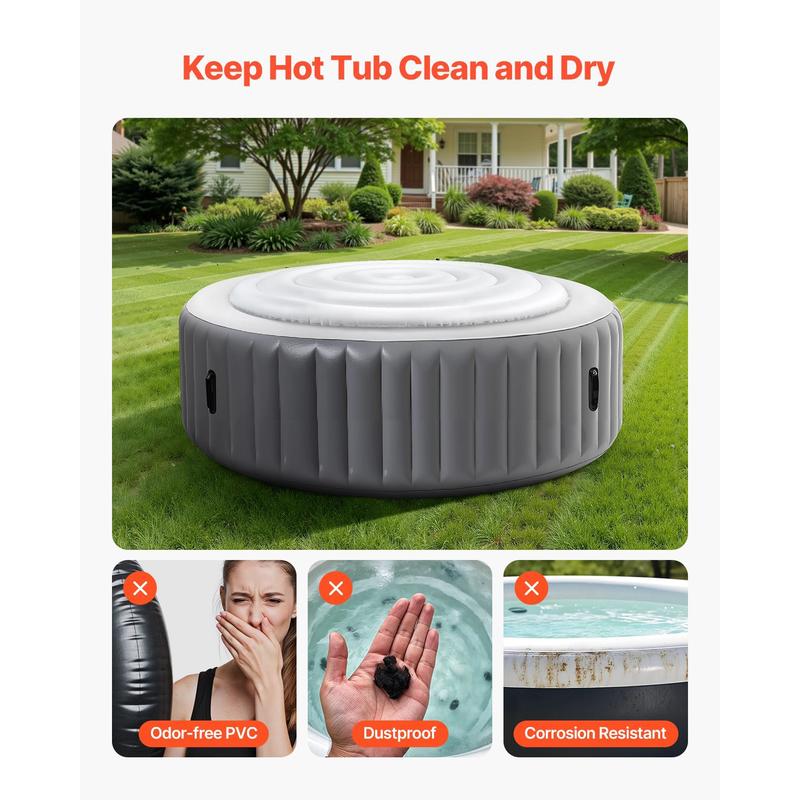 Inflatable Hot Tub Cover, 5.4  - Inflatable Hot Tub 리뷰 및 가격