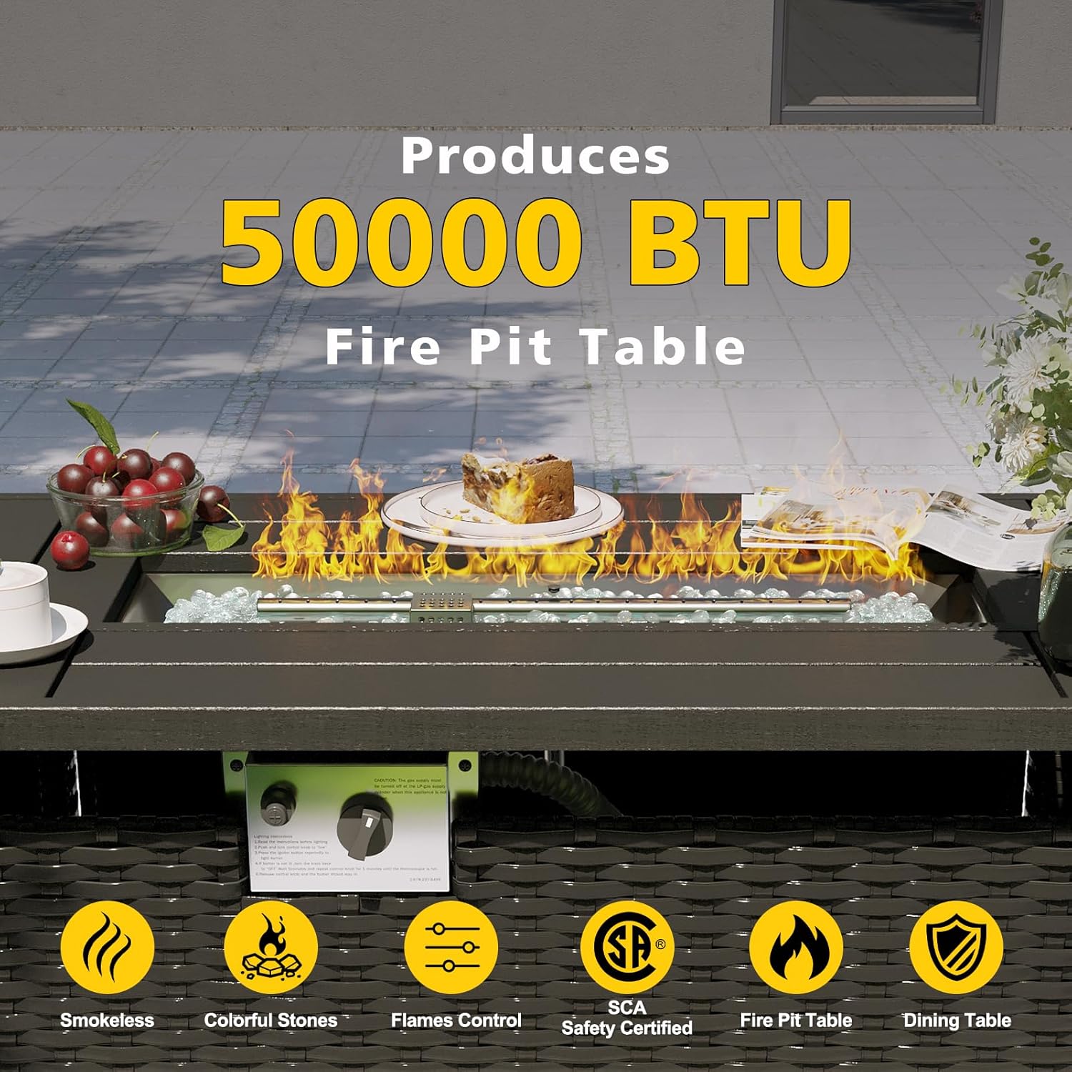 Patio Furniture Set with Fire  - Outdoor Furniture Set With Fire Pit 리뷰 및 가격