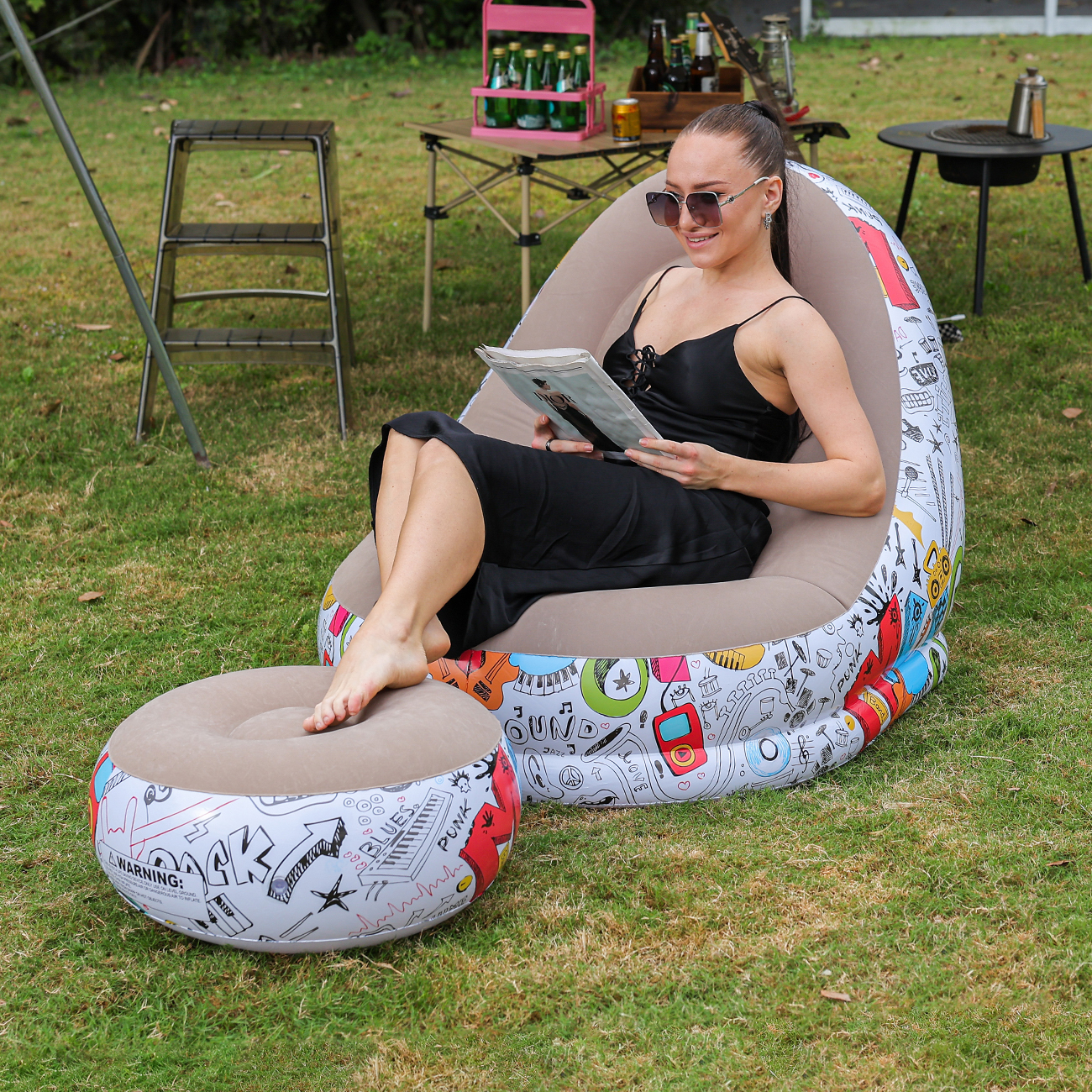 1PC Inflatable Lounger Chair w - Outdoor Furniture Lounge Set 리뷰 및 가격