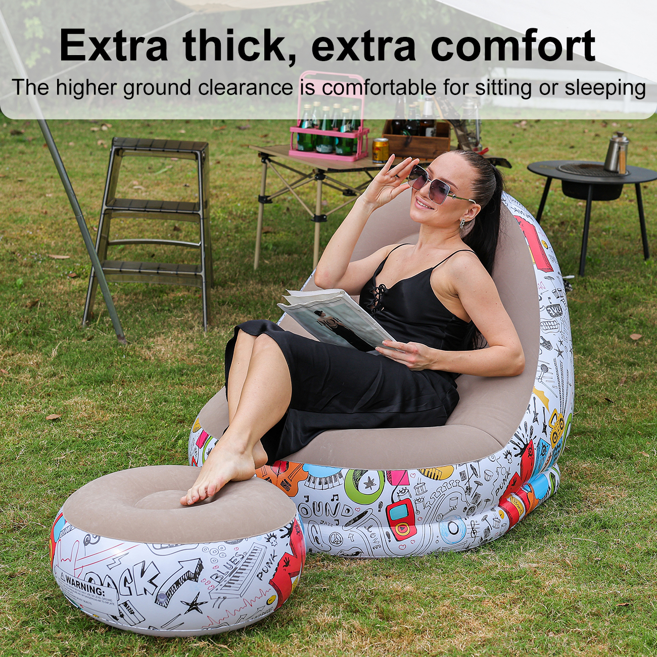 1PC Inflatable Lounger Chair w - Outdoor Furniture Lounge Set 리뷰 및 가격