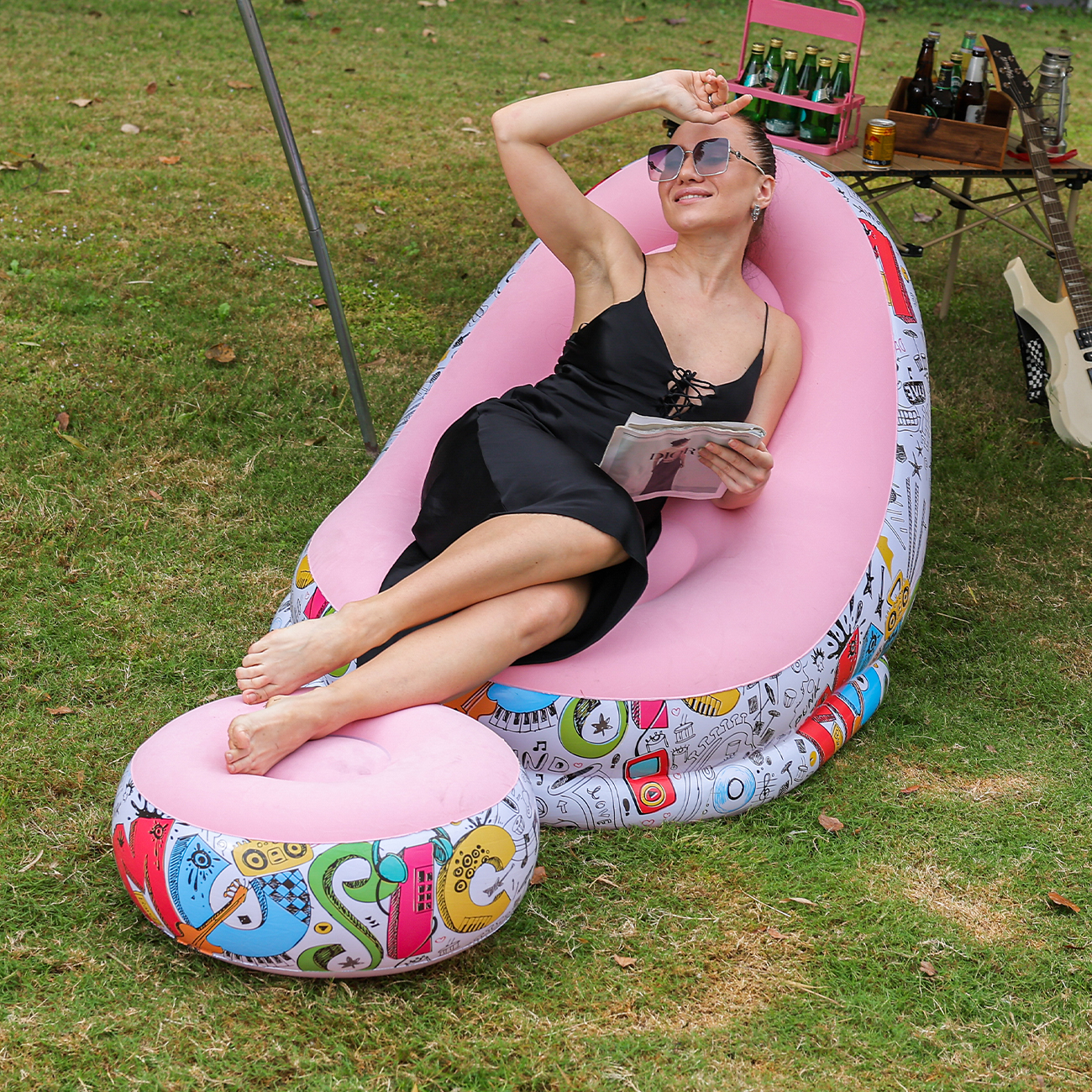1PC Inflatable Lounger Chair w - Outdoor Furniture Lounge Set 리뷰 및 가격