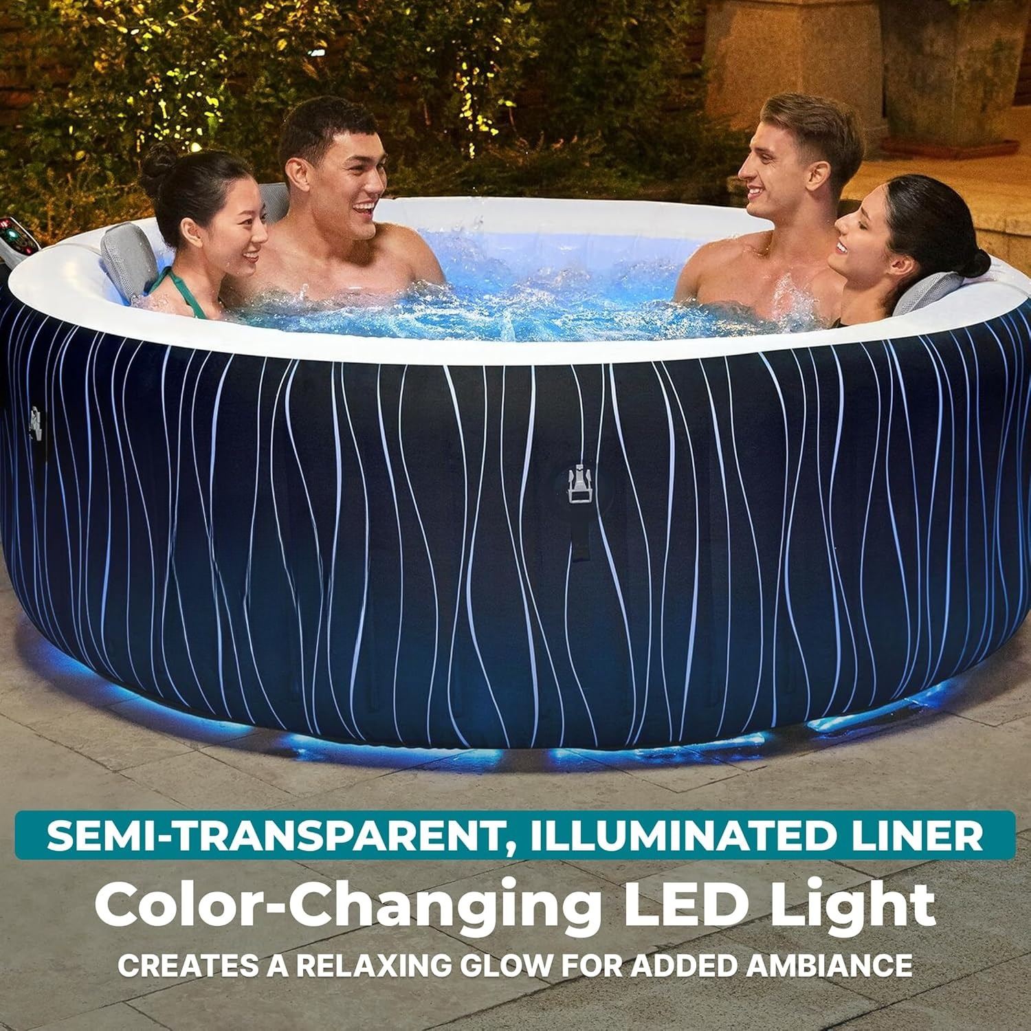 4-6 Person Round Inflatable Ho - Inflatable Hot Tub 리뷰 및 가격