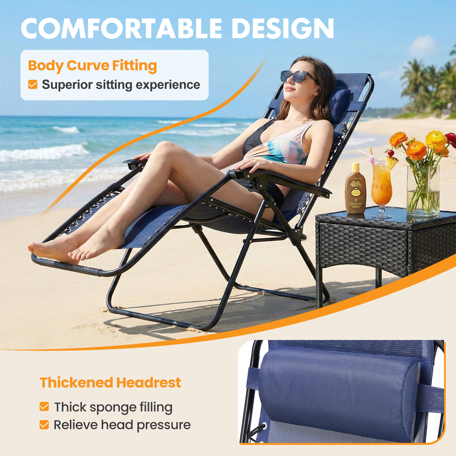 MCQ Outdoor Zero Gravity Chair - Outdoor Furniture Lounge Set 리뷰 및 가격