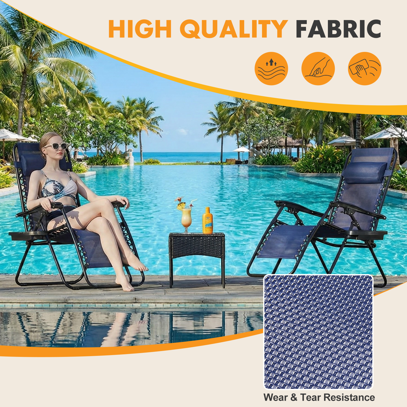 MCQ Outdoor Zero Gravity Chair - Outdoor Furniture Lounge Set 리뷰 및 가격