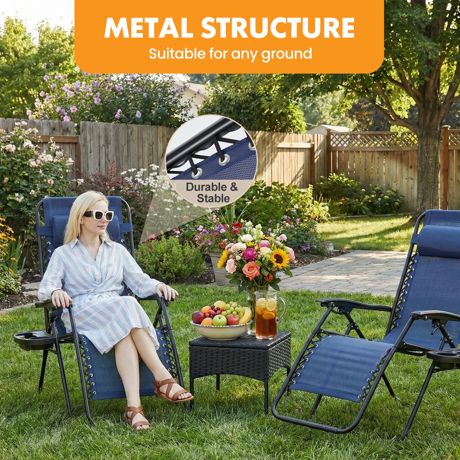 MCQ Outdoor Zero Gravity Chair - Outdoor Furniture Lounge Set 리뷰 및 가격
