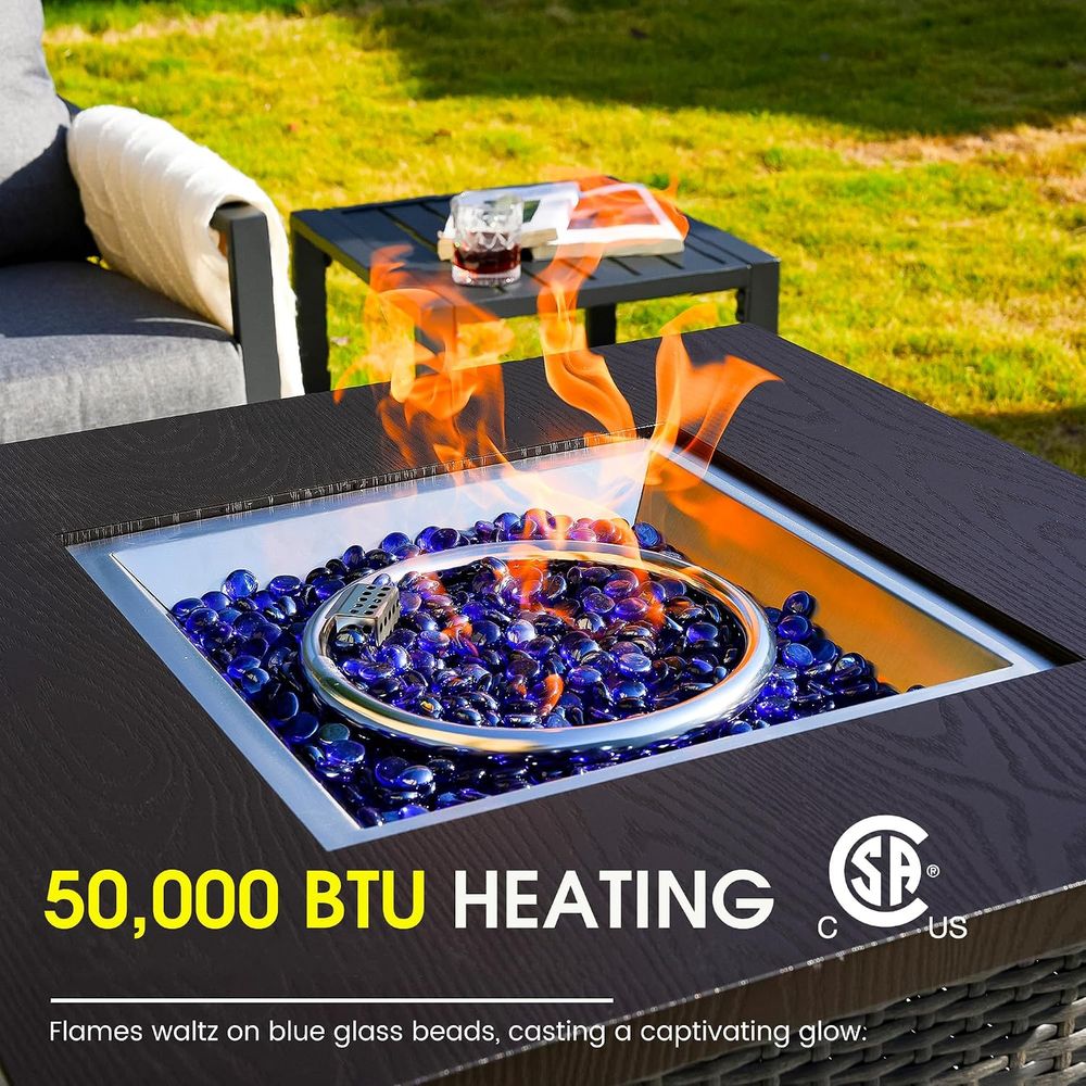 6-Piece Outdoor Patio Furnitur - Outdoor Furniture Set With Fire Pit 리뷰 및 가격