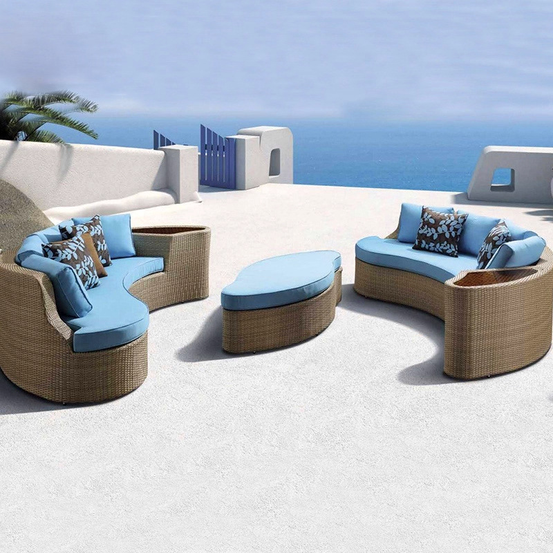 Round rattan sofa exhibition h - Outdoor Furniture Exhibition 리뷰 및 가격