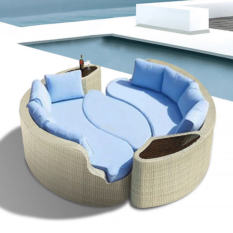 Round rattan sofa exhibition h - Outdoor Furniture Exhibition 리뷰 및 가격
