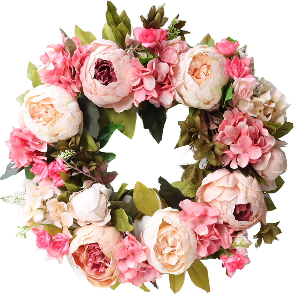 Artificial Peony Wreath Garlan - Outdoor Furniture Cafe 리뷰 및 가격