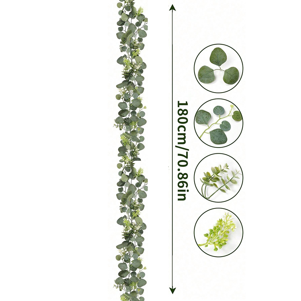 Artificial Eucalyptus Garland  - Outdoor Furniture Cafe 리뷰 및 가격