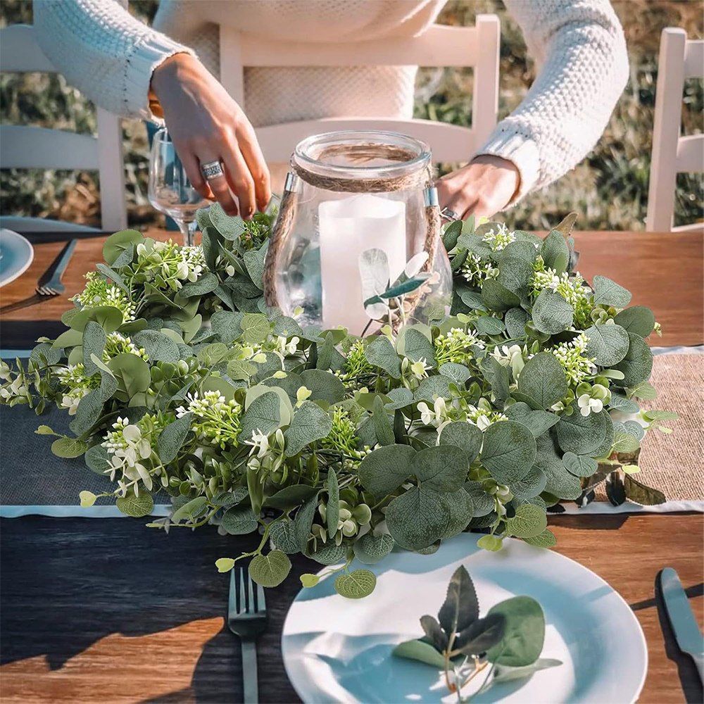 Artificial Eucalyptus Garland  - Outdoor Furniture Cafe 리뷰 및 가격