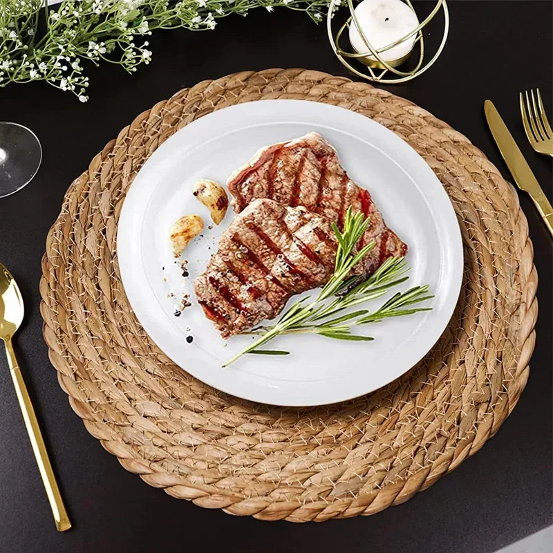 Handwoven Rattan Placemats - H - Outdoor Furniture Cafe 리뷰 및 가격