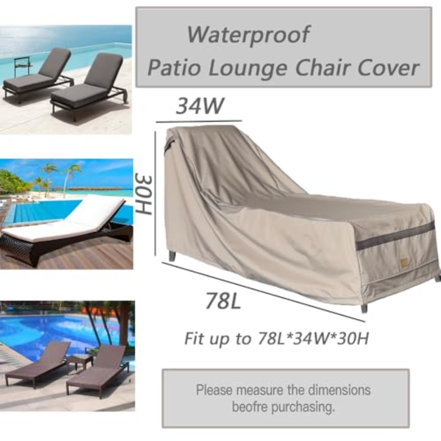 Patio Chaise Lounge Cover Wate - Outdoor Furniture Sofa 리뷰 및 가격