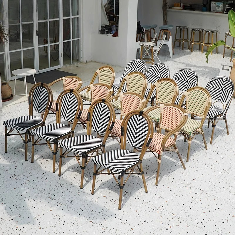 Stackable Rattan Chair French  - Outdoor Furniture Cafe 리뷰 및 가격