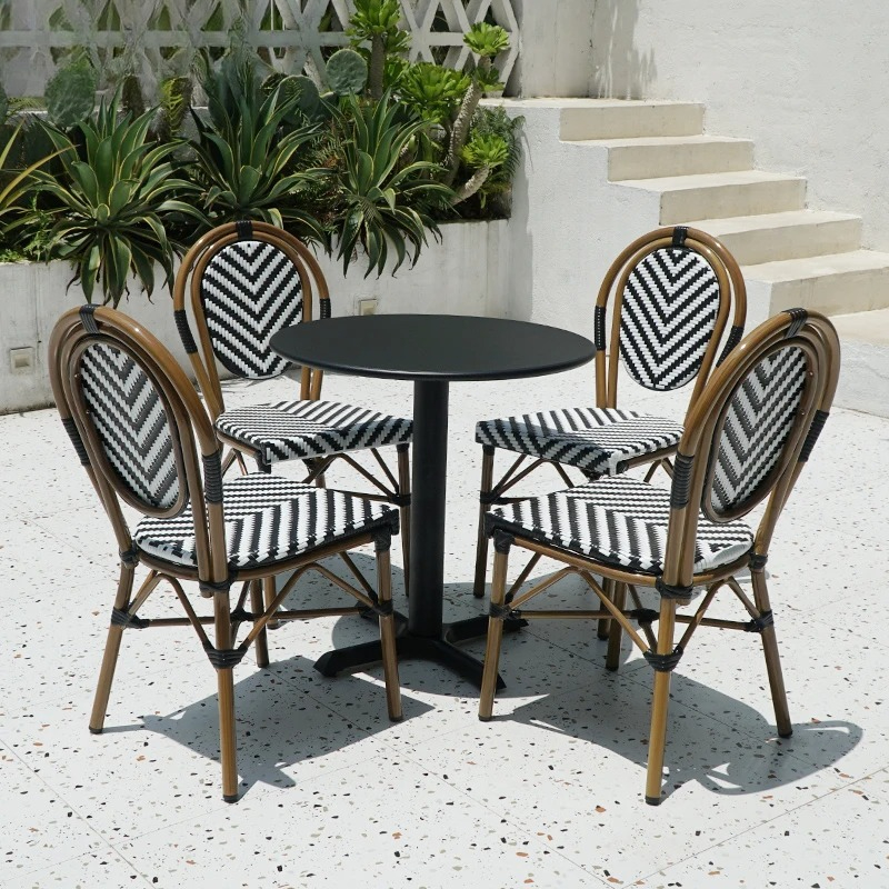 Stackable Rattan Chair French  - Outdoor Furniture Cafe 리뷰 및 가격