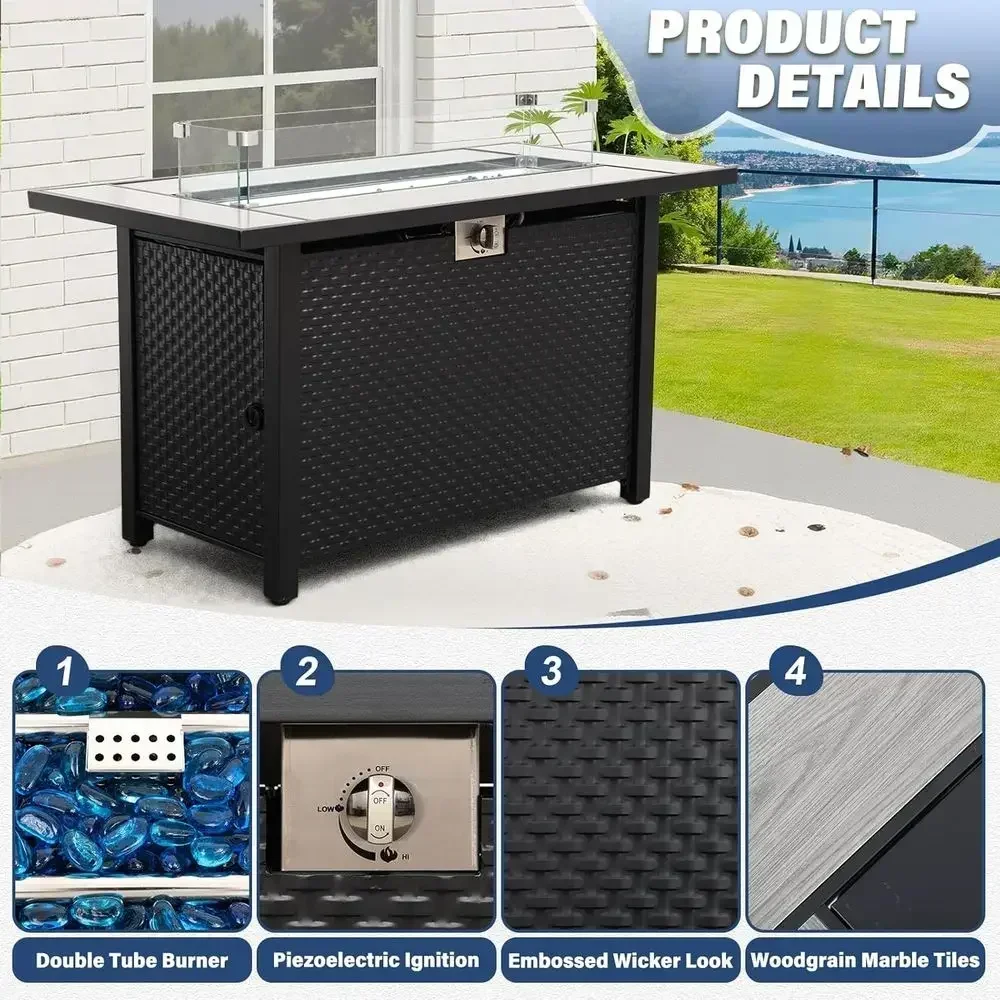 6-Piece Outdoor Patio Furnitur - Outdoor Furniture Set With Fire Pit 리뷰 및 가격