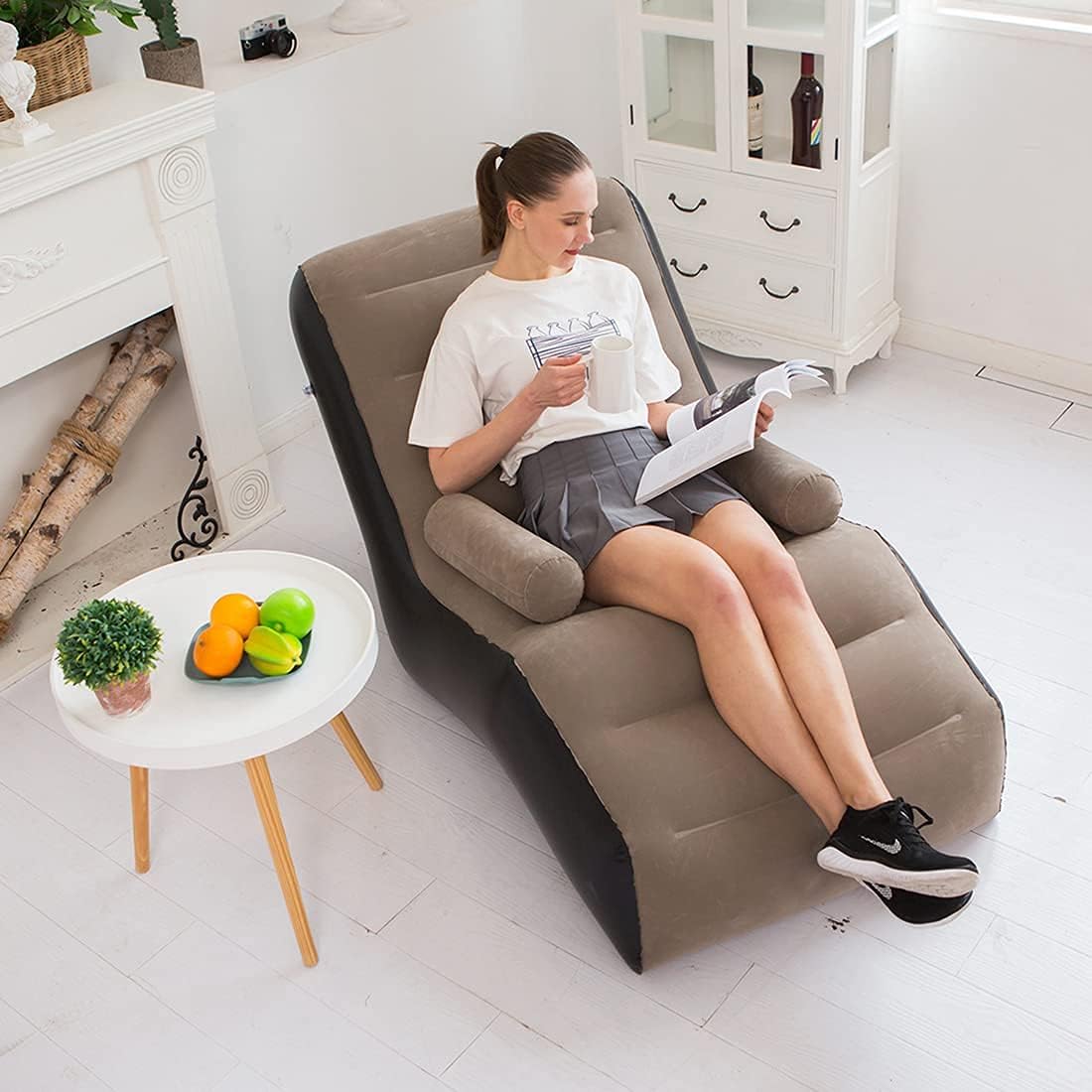 Folding Lazy Sofa,Inflatable L - Outdoor Furniture Lounge Set 리뷰 및 가격