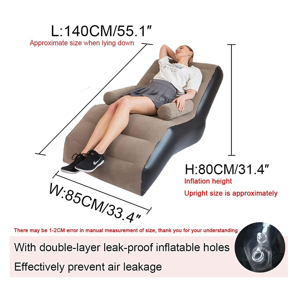 Folding Lazy Sofa,Inflatable L - Outdoor Furniture Lounge Set 리뷰 및 가격