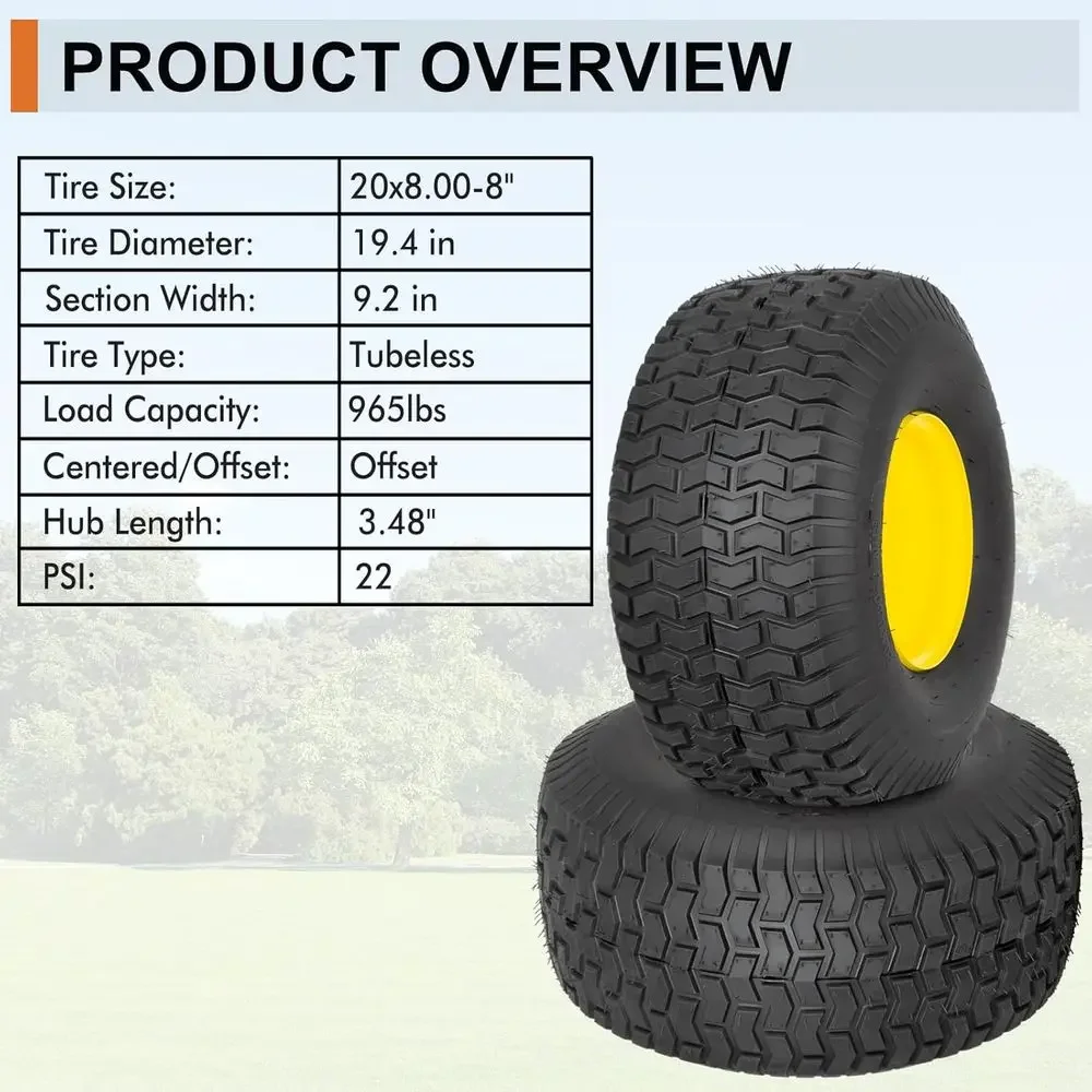 2 Pack 20x8 Rear Lawn Mower Ti - Outdoor Furniture In Store 리뷰 및 가격