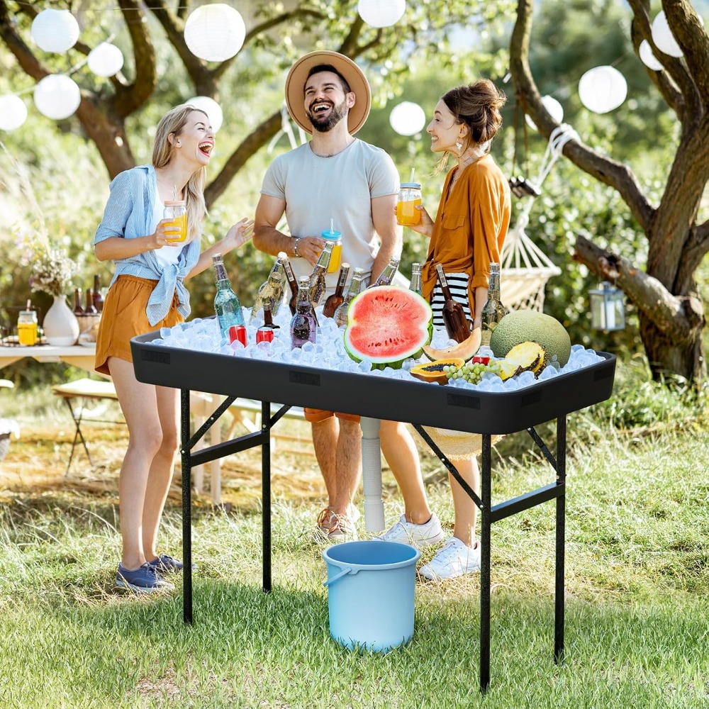 4 Foot Ice Cooler Table, Foldi - Folding Picnic Table 리뷰 및 가격