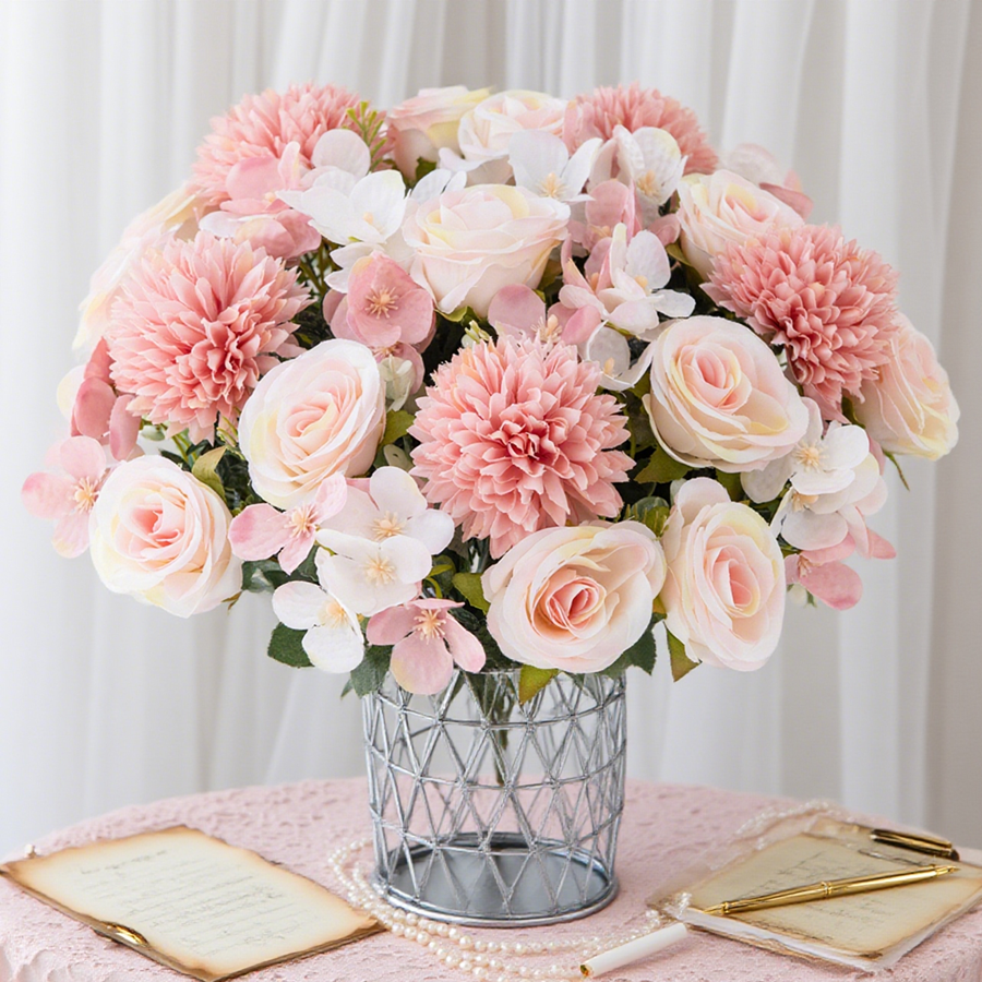 1/4pcs Artificial Flower Rose  - Outdoor Furniture Design 리뷰 및 가격