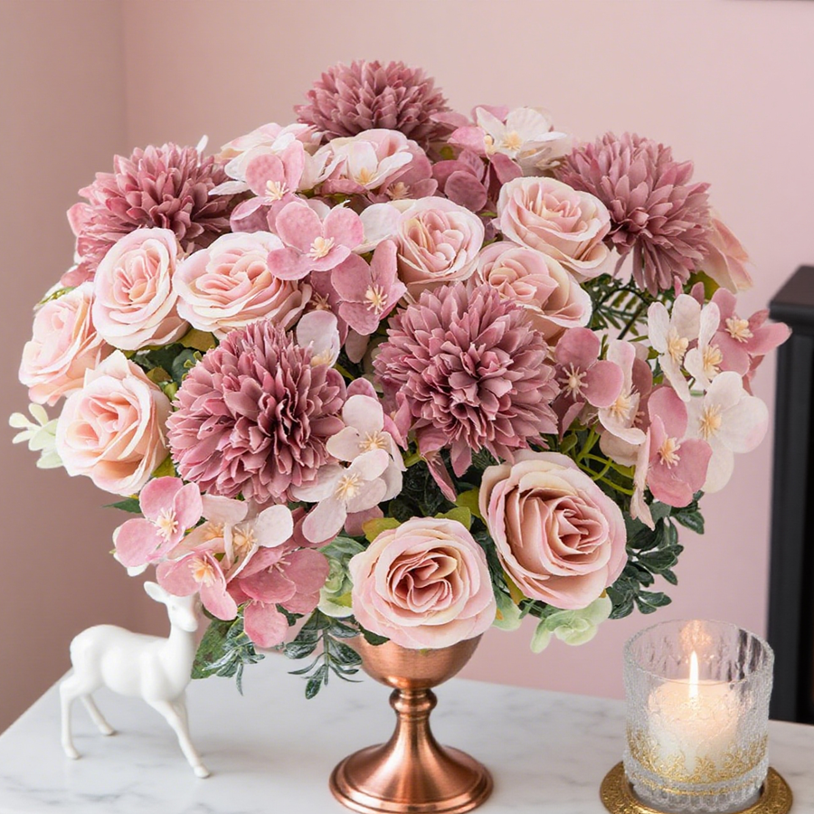 1/4pcs Artificial Flower Rose  - Outdoor Furniture Design 리뷰 및 가격