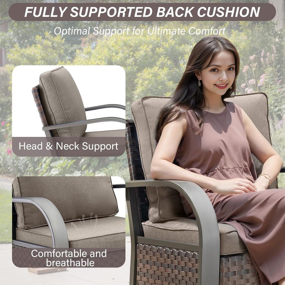5-Piece Patio Furniture Set wi - Outdoor Furniture Set With Fire Pit 리뷰 및 가격