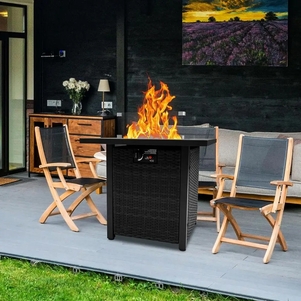 Wicker Outdoor Patio Furniture - Outdoor Furniture Set With Fire Pit 리뷰 및 가격