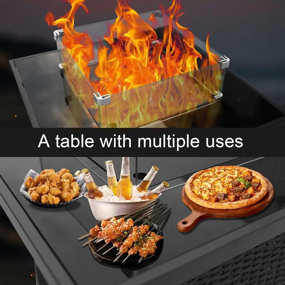 Wicker Outdoor Patio Furniture - Outdoor Furniture Set With Fire Pit 리뷰 및 가격