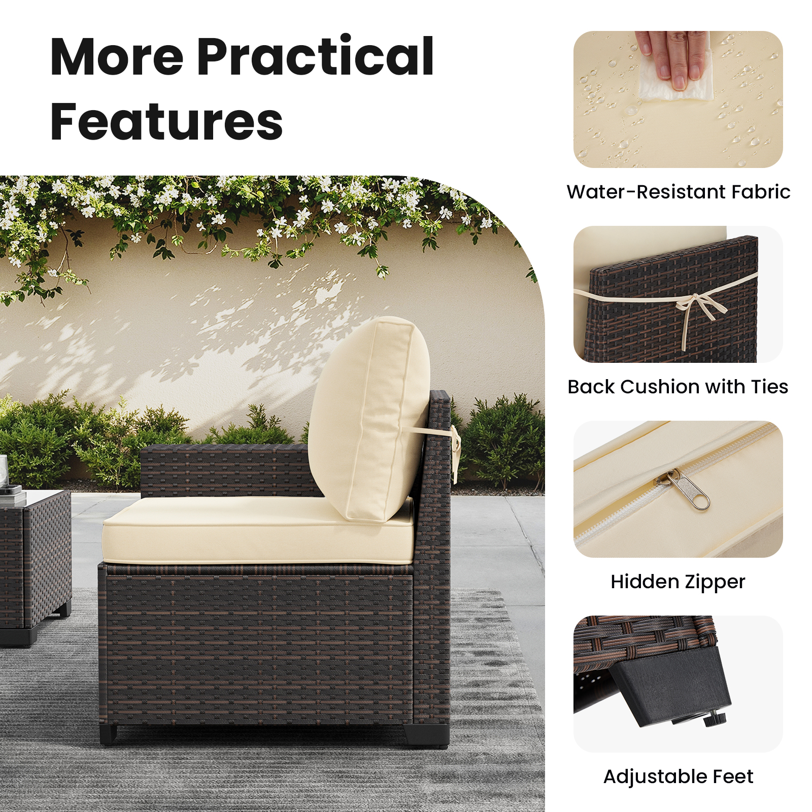 7 Piece Patio Furniture Set wi - Outdoor Furniture Set With Fire Pit 리뷰 및 가격