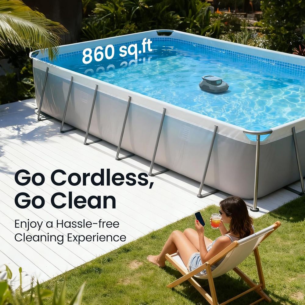 90-Minute Runtime Pool Cleaner - Outdoor Furniture In Store 리뷰 및 가격