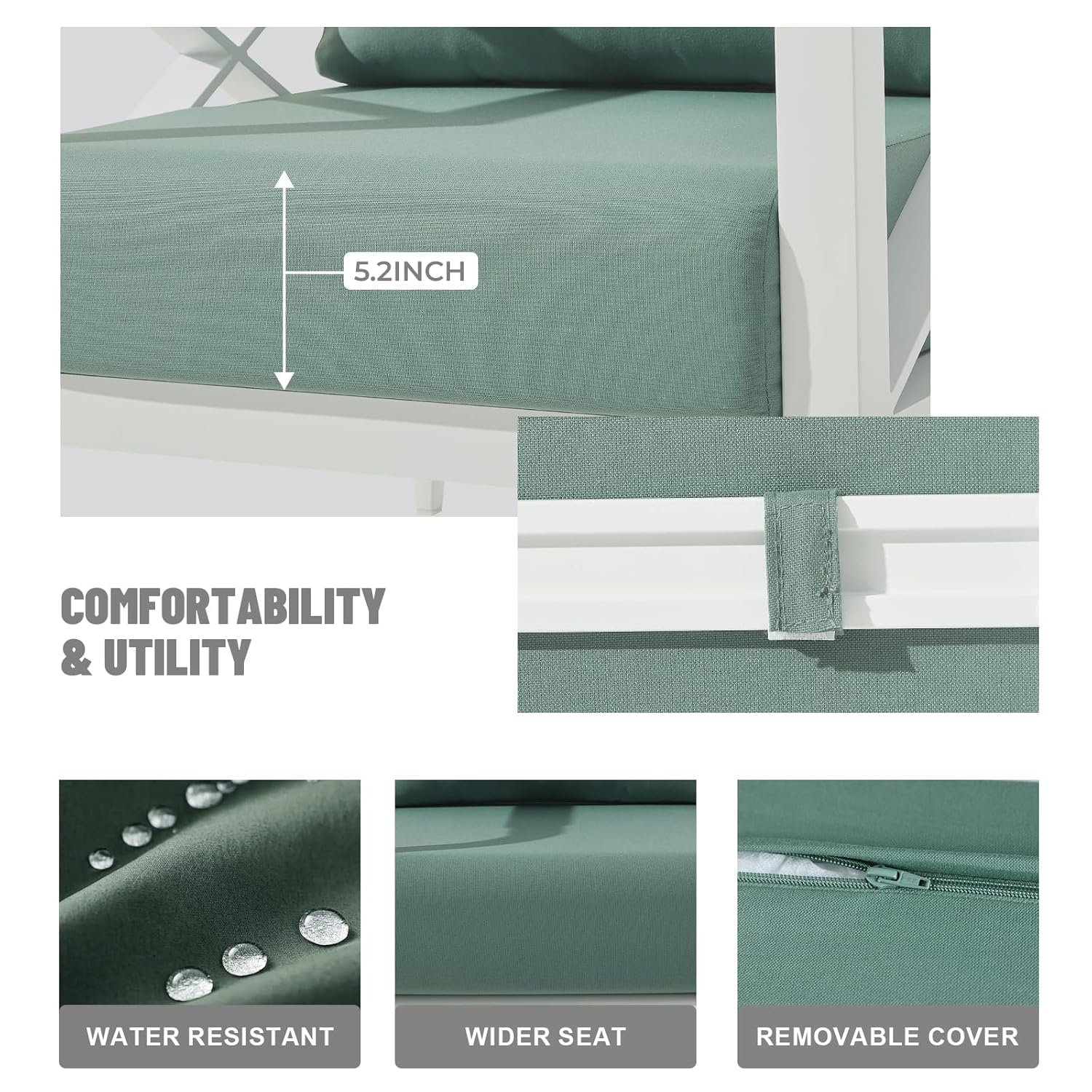 3-Piece Oversized Aluminum Pat - Outdoor Furniture Lounge Set 리뷰 및 가격
