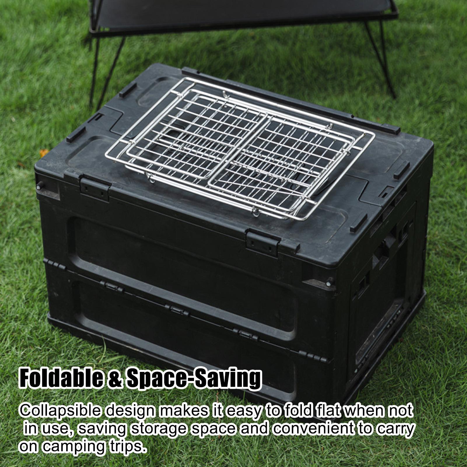Camping Table Basket Metal Fol - Folding Picnic Table 리뷰 및 가격
